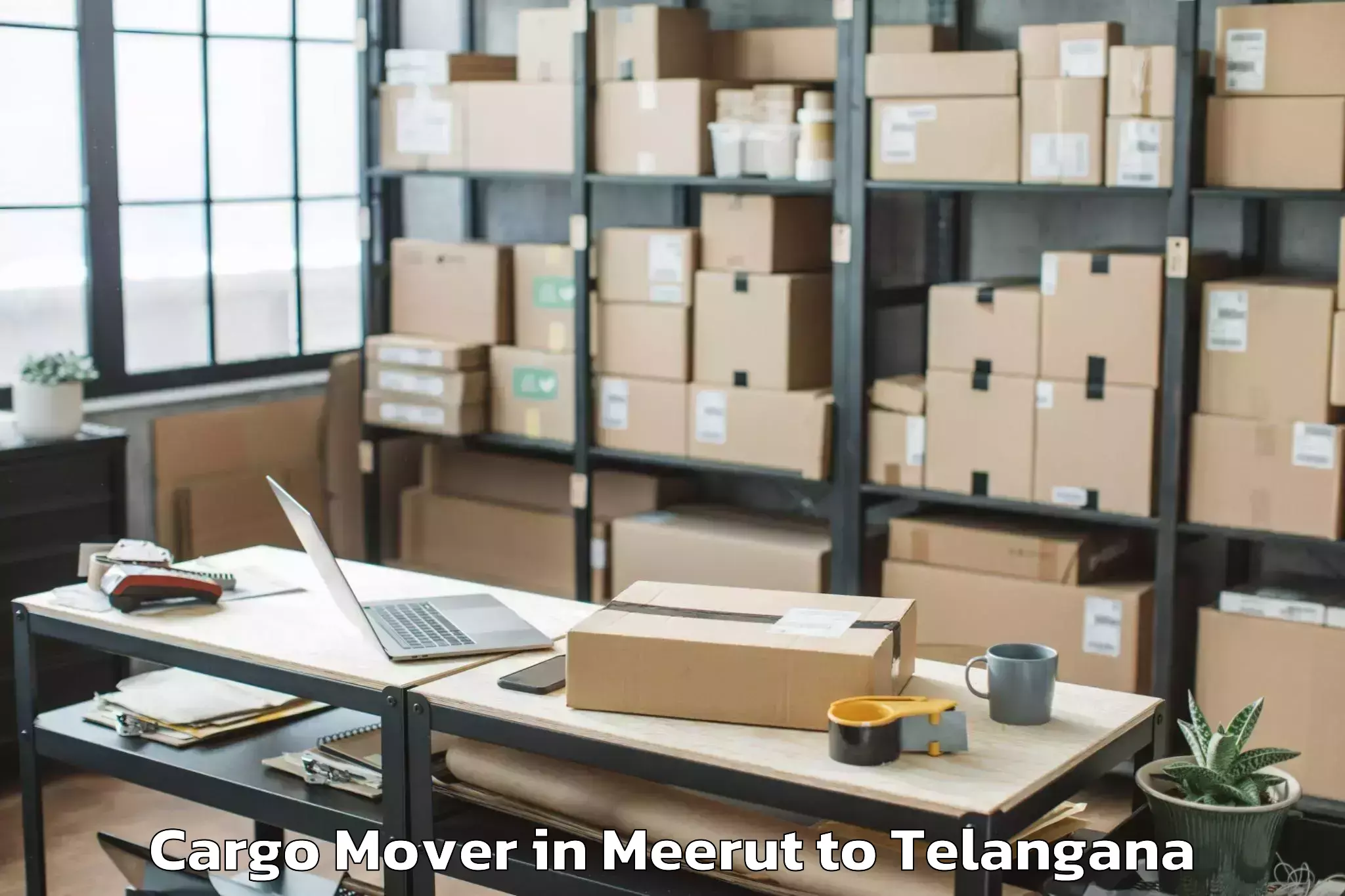 Hassle-Free Meerut to Munagala Cargo Mover